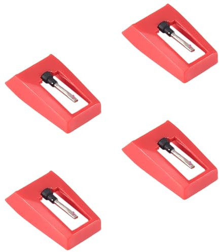 Pesfehhy Agujas de 4 Piezas para Tocadiscos. Agujas de Aguja de Repuesto Universales Agujas Aguja de Repuesto para Tocadiscos de Vinilo