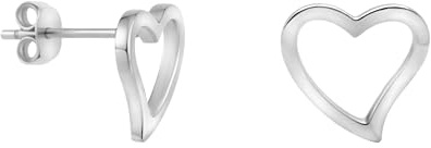 SOFIA MILANI - Damen Ohrringe 925 Silber - Herz Ohrstecker - 20484