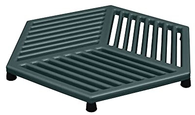 Denby - Halo Black Cast Iron Trivet Stand For Kitchen Worktop - 24.5cm Premium Enamelled - Non-Slip & Heatproof For Hot Pans, Serving Dishes - Dishwasher & Oven Safe - PFAS free