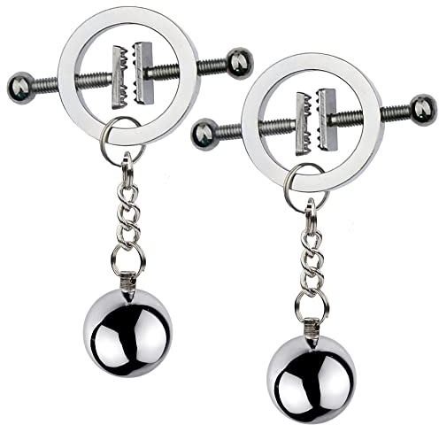 ALMYMM Nippelklemmen Brustwarzen Nipple mit Kette Clamps Sex klemmen Extra Stark Brust Stimulator Erotik SM BDSM Fetisch Nippelkett Sexspielzeug Für Frauen Männer (Stil 6)