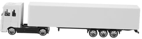 FELTECHELECTR LKW-Modellspielzeug Jungs Spielzeuglastwagen Zug Behälter Ebene puppenwagen kinderspielzeug Auto technisches Spielzeugauto Fahrzeugmodell für Legierung Weiß