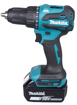 Makita DHP490RT1J 18V Li-ion LXT Brushless Combi Drill Complete with 1 x 5.0 Ah Battery and Charger Supplied in a Makpac Case