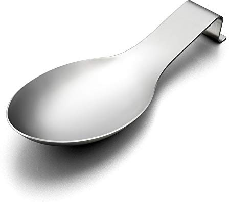 LIANYU Stainless Steel Spoon Rest, Spatula Ladle Holder, Heavy Duty, Dishwasher Safe