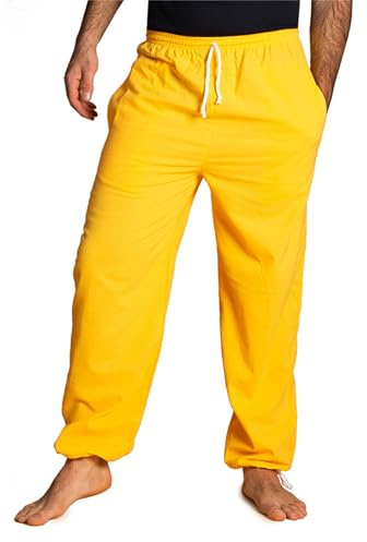 PANASIAM E-Pants långa, bomull, Gul, L