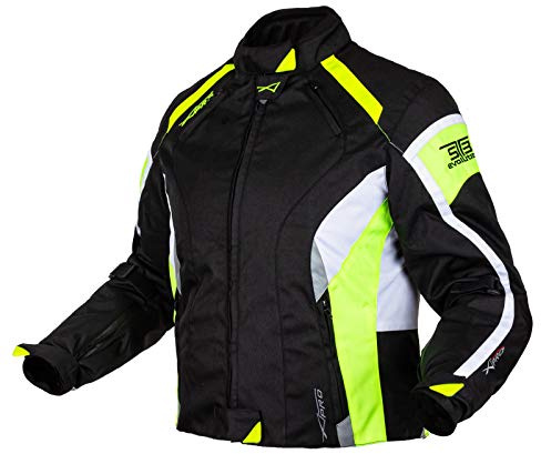 Damer motorcykel jacka Vattentät 4 Säsonger Scooter Custom Sport Fluo M