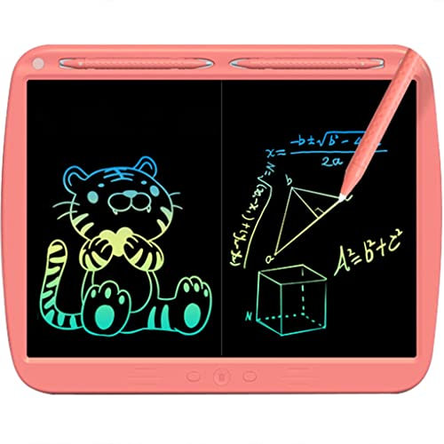 Tableta de Escritura LCD Color electrónico Pizarras mágicas, La Pantalla Dividida de protección Ocular Elimina la Escritura a Mano Pizarra Educativo, Bloqueo de una tecla