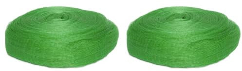 Windhager Protection Anti-Oiseaux Rational, Filet foliaire, Net d'étangs, Dimension des Mailles 15 mm, 5 x 4 m, Vert, 06002 (Lot de 2)