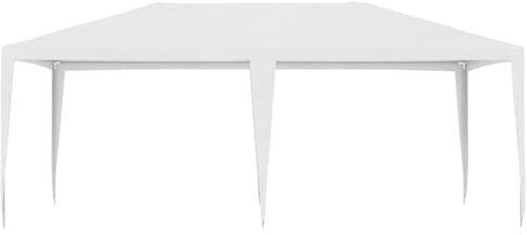 Coavain Tonnelle 4 x 6 m - Blanc - Résistante aux UV et à l'eau - Durable - Pour réunion de famille, barbecue, pique-nique, fête d'anniversaire, événements