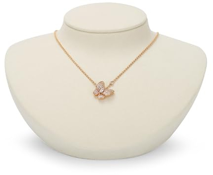 Woodten Microfiber Jewelry Bust Display Necklace Pendant Microfiber Jewelry Necklace Display Stand for Showcase(Beige)