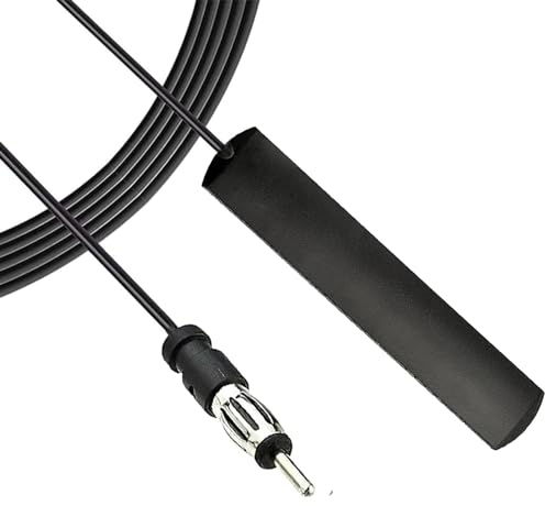 Autoradio Antenne Universal FM18 Car Radio Auto Antenne Patch Windschutzscheibe Paste mit 3 Meter Kabel für Fahrzeug Auto LKW SUV Radio Stereo Empfänger Tuner, Scheibenantenne mit Mehrweg