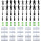 Lot de 20 clips de fixation pour seuils latéraux - Compatibles avec BMW Série 3 E36 316i 318i E46 E90 - Kit de rivets fixes 51711932996 551008 0141033 51118174185 517281185 5172811185 Référence