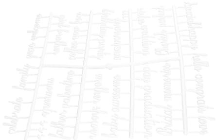 LALAFINA 2sätze Kunststoff Buchstaben Für Filz-message-boards Austauschbare Weiße Buchstaben Für Bulletin-boards Für Schreibtafeln Und Kreative Botschaften Passend Für Filz-brettchen