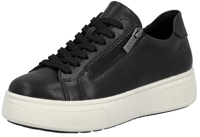 Rieker Damen M7701 Sneaker Low, Schwarz, 39 EU
