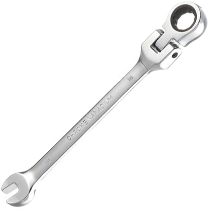 Foyscr Combination Ratchet Spanner, CRV Forged 18mm Wrench, Industrial Dual Purpose Design, Anti Slip Anti Bend Hand Tool
