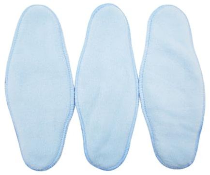 WEKADRIN 8 Compresas Sanitarias Lavables y Reutilizables, Portátiles, Plegables, de Poliéster, Bolsa Cremallera, para Menstruación y Posparto