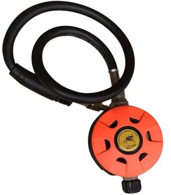 wueiooskj Regulador de Buceo Profesional, Equipo de Segunda Etapa, Accesorios Repuesto para Deportes acuáticos, Unidad respiración Ajustable, Manguera oxígeno, ajustador respiración