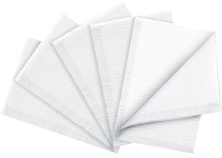 Nagelbordsmatta, 50 stycken 3-lagers skydd 32,49 x 45,01 cm som set – nagelunderlägg, manikyrmatta, pappershanddukar – för salong och hem för manikyr, pedikyr och hantverk för regelbunden användning