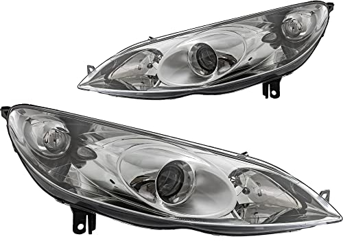 Halogen Scheinwerfer Set links & rechts Hauptscheinwerfer Frontscheinwerfer H1 mit Elektromotor für Model 407 SW 6E_ 6D_ 6C_