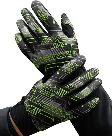 INBIKE Fahrrad Handschuhe Herren Touchscreen Fahrradhandschuhe Rennrad Mountainbike Radsport Bekleidung,Grün,XXL