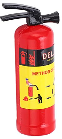 Weikeya Extincteur RC ,Mini extincteur RC léger et réaliste pour Voiture RC(Rouge)