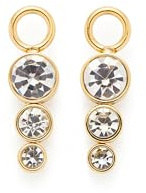 JEWELS BY LEONARDO berlock Beauty Zelda • 1 par charmhängen av guldfärgat rostfritt stål • Tre runda glasstenar • Smycken present för kvinnor • 024902, 1,9 cm, Rostfritt stål, Ingen ädelsten