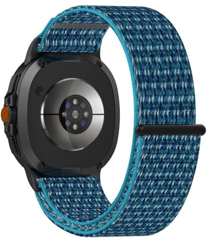 Armband kompatibelt med Samsung Galaxy Watch 8 40 mm 44 mm/Watch 8 Classic 46 mm, justerbart klockarmband mjukt nylon ersättningsarmband för kvinnor och män