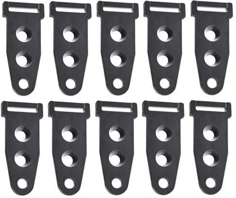 Luxshiny Camping Tent Pole Connector 10Pcs Plastic Buckles for Canopy Rod Adjustment Black Sturdy