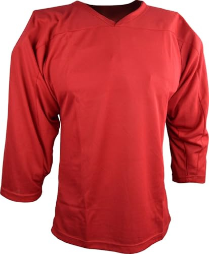 Sports Unlimited Adult Hockey Practice Jersey, Red, Large