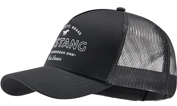 MUSTANG Unisex Mütze Baumwoll-Cap mit Netzansatz