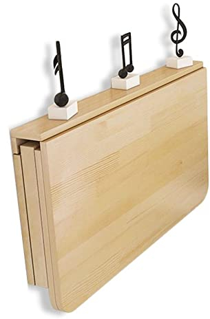 Wandklapptisch Aus Massivholz, Klapptisch Wandtisch, Platzsparender Schwimmender Schreibtisch Küchentisch Kindermöbel Laptoptisch Esstisch (Größe : 80x50x33cm)