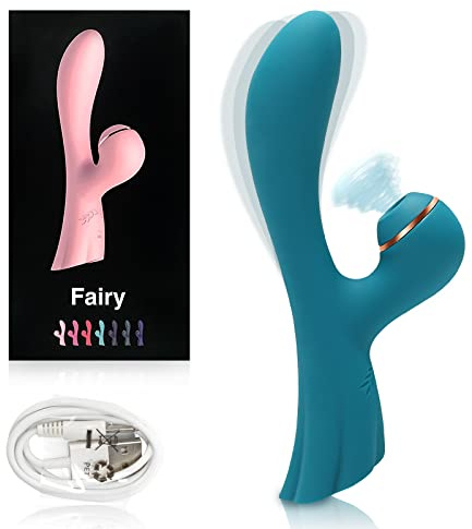 Vibromasseur Clitoridien à Point G et Haute Fréquence 2 en 1 - Stimulateur de Clitoris Rechargeable & 100% Etanche avec 15 Modes de Vibration Puissants, pour Orgasme Rapide