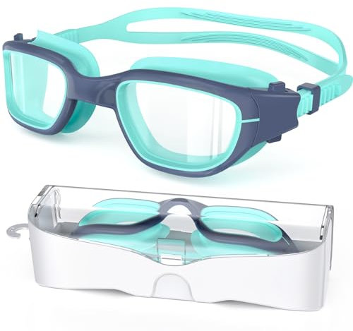 Zeligerstar Schwimmbrille Kinder, Taucherbrille Kinder 6-14 Jahre, Anti-Beschlag UV-Schutz, Kein Auslaufen, Breite Sicht, Schwimmbrillen für Jungen, Mädchen