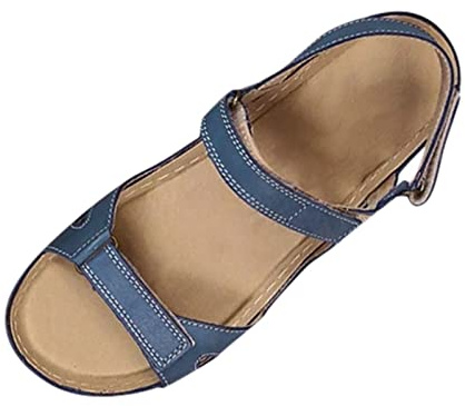 Ortopediska damsandaler, sommarsandaletter, dam, med klack, Slingback, andas, slide, sport, fritidssandaler, mjuka fotbädd, sommarskor, bekväma, sommarskor, casual, platå, vandringssandaler