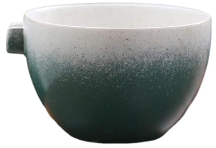 KESOTO Ciotola Matcha con Beccuccio, Tazza Giapponese in Porcellana da 350 Ml per La Famiglia, Verde