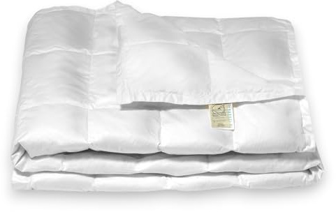 Vico Casa® Piumino letto leggero FIOCCO LIGHT per letto matrimoniale, MADE IN ITALY, in 100% piuma bianca, 1 punto di calore/Piumone matrimoniale 250x200cm, Certificato OEKOTEX