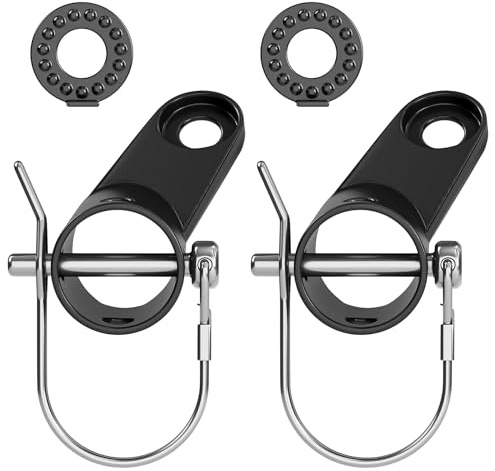 Titanker Upgraded Bike Trailer Hitch for Schwinn, Bike Trailer Coupler Bike Trailer Attachment for Instep, Bike Trailers Adapter for Cargo Trailer (2 PCS-Black)