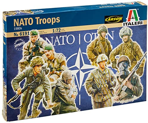 Italeri 6191 1:72 Fig. NATO Truppen - modelismo, Modelo de Suelo, Hobby, Pegado, Kit de plástico, detallado