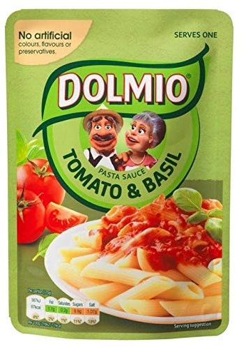 Dolmio Tomato & Basil Microwave Pasta Sauce, Bulk Multipack 170g Pouches