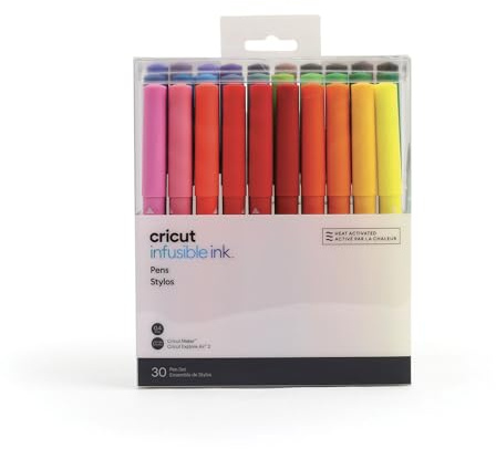 Cricut 2008002 Stück 30 Infusible Ink-Stifte im Set (0,4), One Size, 30 stück