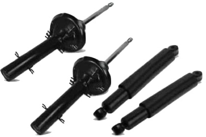 TGI - KIT 4 AMMORTIZZATORI COMPATIBILI CON FIAT 500 (312), FIAT 500 C, ABARTH 0.9 1.2 1.3 1.4 Multijet