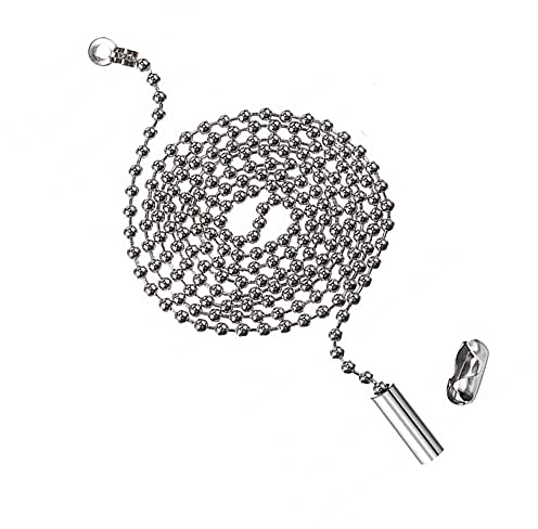 tooloflife Interruptor de luz de metal, cadena de 1 m, interruptor de ventilador de luz, cadena de cable de extracción para lámparas, cortinas, habitaciones