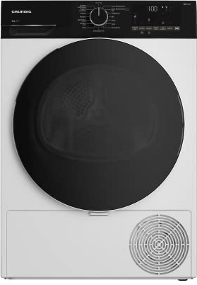 Grundig GT55924F14 freistehender Waschtrockner, 9 kg Beladungskapazität, allergikergeeignet, Touch-Display mit Startzeitvorwahl 0-24 h, Eco Inverter Motor, GentleWave-Schontrommel, Weiß