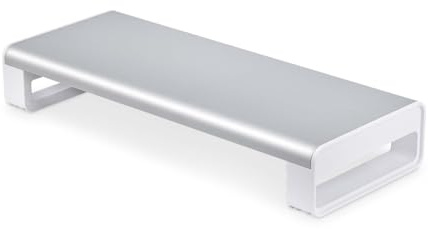 StarTech.com Supporto per Monitor Ergonomico fino a 15kg, altezza fissa 9cm, Rialzo per monitor di computer desktop/portatile