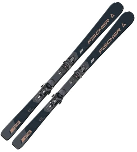 Damskidor Alpinski Carvingski On-Piste-Rocker – Fischer Aspire SLR – 160 cm – inkl. bindning RS9 SLR Z3-9 – All Mountain Skidor – lämplig för nybörjare till avancerade