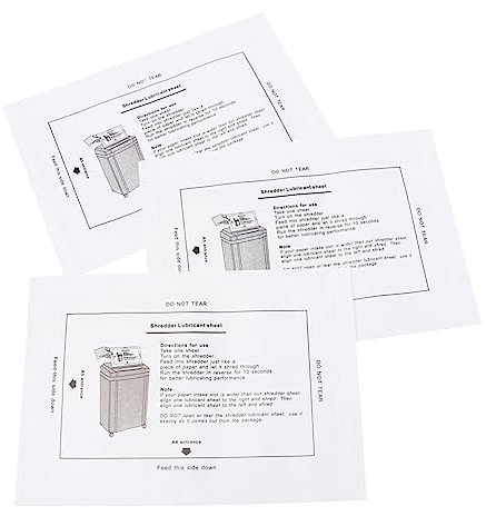 HOODANCOS 8stücke Aktenvernichter Ölblätter Professionelles Schmieröl Für Bessere Schneideleistung Tragbare Verpackung Für Büro Und Schule