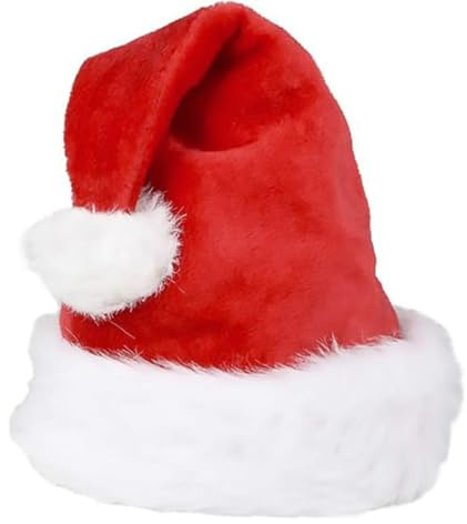 Bonnet Noel, Chapeau de Père, Bonnet de Noël Unisexe Adulte, Costume de Chapeau de Noël, Classique Bonnet de Père Noël, Accessoires pour Noël et Nouvel