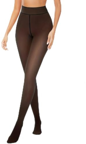 YUPZAR leggings Termici Donna,Manufatti Autunnali e Invernali a Gambe Nude, Che Indossano leggings all'aperto,Collant da Donna Spessi,Un Regalo per la Mamma