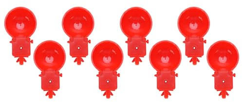 Generic Generic Set di Mangiatoie Automatiche Durevoli per Tazze D'acqua per Polli per Forniture per L'allevamento di Pollame, Tazze di Irrigazione per Polli in Plastica da 8 Pezzi per Agricoltori