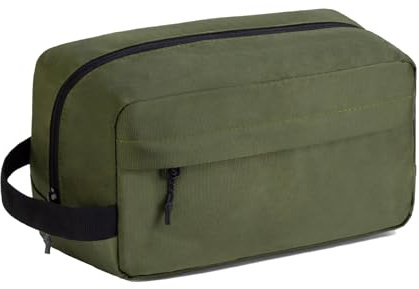 Vorspack Travel Toiletry Bag for Men - Hanging Toiletries Bag Water Resistant Travel Bag for Toiletries Accessories - Army Green