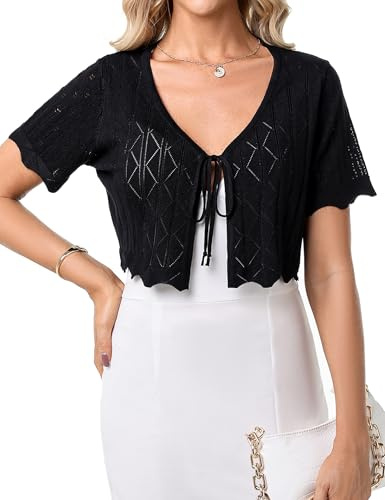 Gyabnw Bolero Donna Maniche Corte Coprispalle Elegante